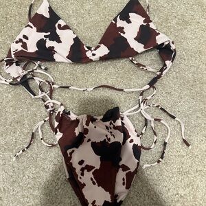 Skatie Dallas print top and bottom size M